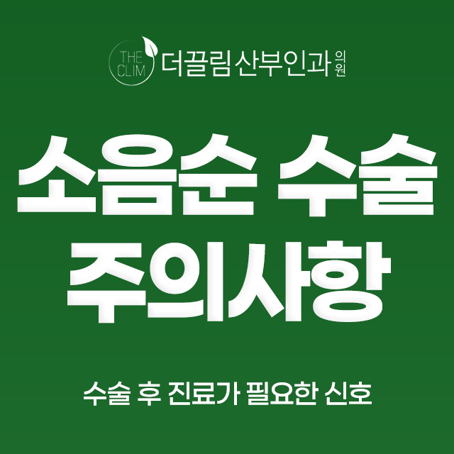 소음순수술 흉터·주의사항 — 흉터 관리와 수술 전 준비